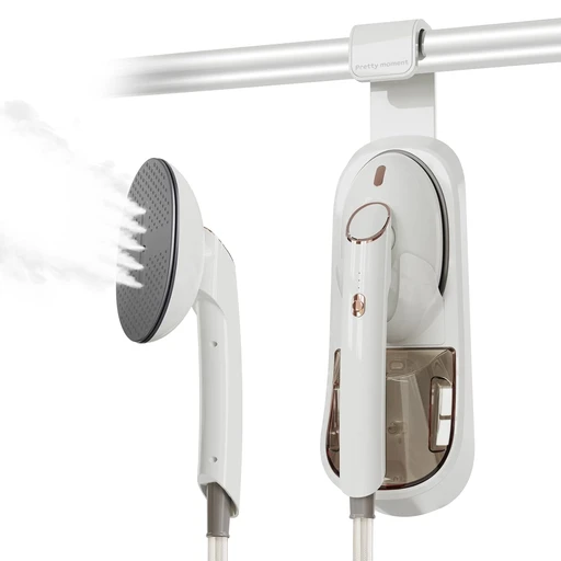 Handheld Garment Steamer with Wall-Mounted Holder — IRN-1035