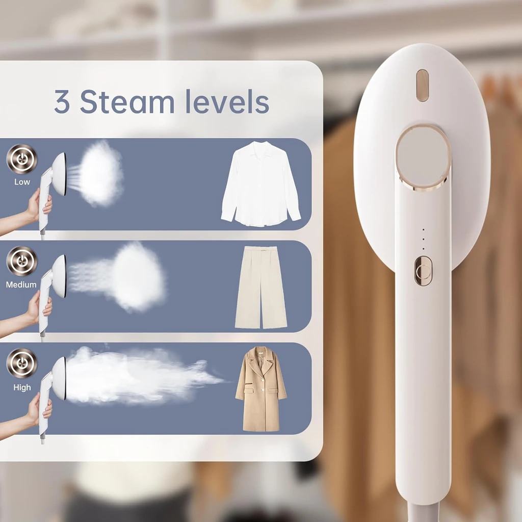 Handheld Garment Steamer with Wall-Mounted Holder — IRN-1035 (image 6)