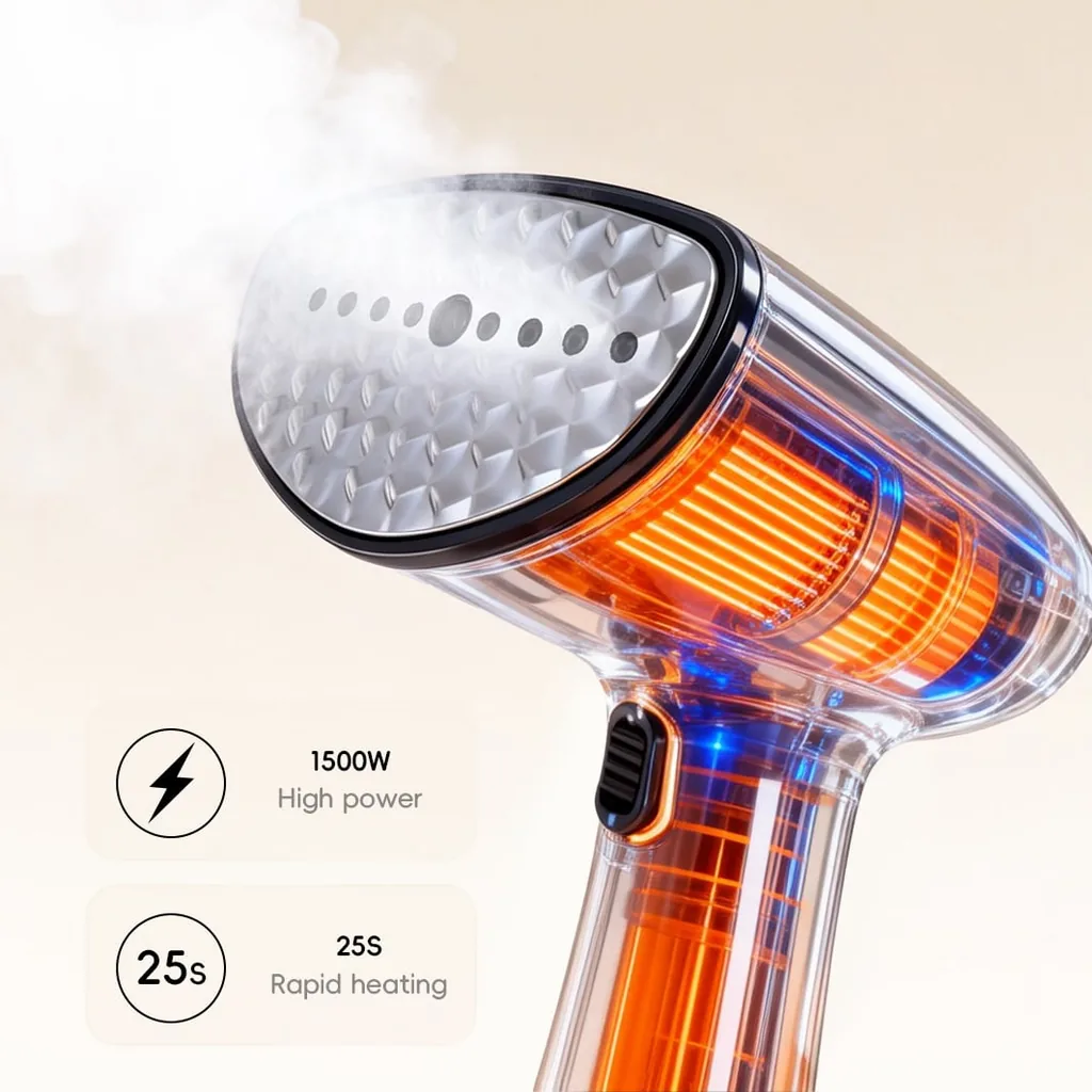 Handheld Garment Steamer 1500W with 360ml Tank — IRN-1036 (image 7)