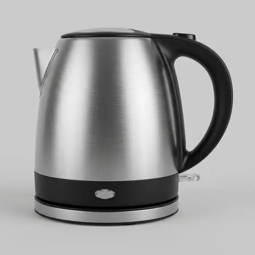 Oleander Kettle 1.2ltr Stainless Steel — KTL-1027 — A 1.2L electric kettle in food-grade 304 stainless steel with a metal-look finish and a durable UK Strix triple-protection controller. It boils fast and quietly with auto shut-off and boil-dry protection, while the cool-touch handle stays safe to hold. A removable washable filter, water gauge and 360-degree cordless base make it easy to use.