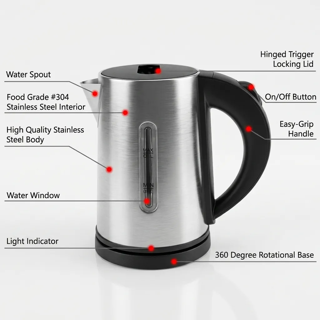 Camellia Kettle 0.6ltr Stainless Steel — KTL-1032 (image 9)