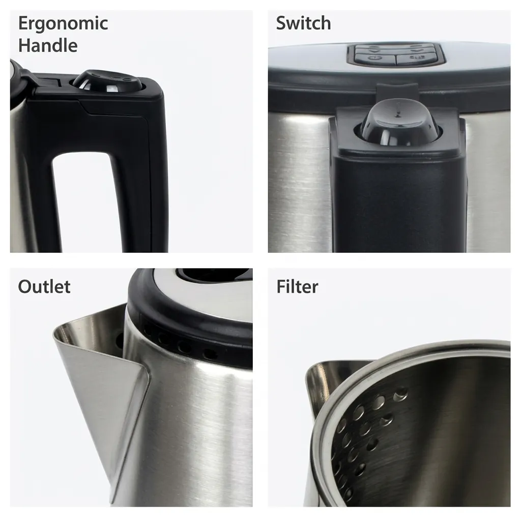 Azalea Kettle 0.6ltr Stainless Steel — KTL-1033 (image 7)