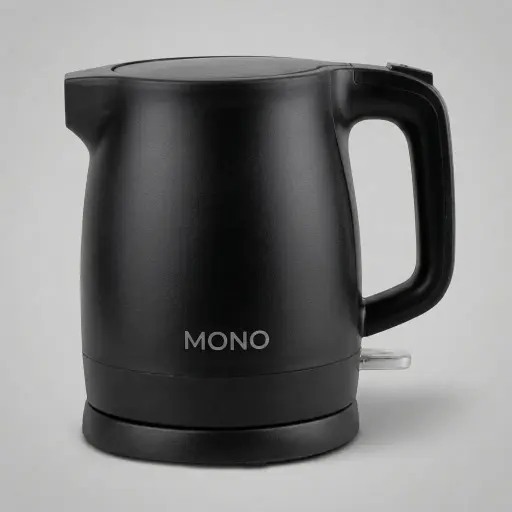 Stainless Steel Jovian Kettle 0.8L [1041] — KTL-1041 — A 0.8L electric kettle in food-grade 304 stainless steel with a seamless double-wall, cool-touch body. A 1350 to 1600W branded controller boils quickly, with auto shut-off and boil-dry protection for safety. A concealed heating element and 360-degree cordless base make it easy to use, available in black, khaki or orange.