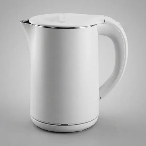 Stainless Steel Roselle Kettle 1.2L with PP Shell [1047] — KTL-1047 — A 1.2L electric kettle with a stainless steel interior and a sturdy PP outer shell for cool, safe handling. Rated 1500 to 1800W with auto shut-off and boil-dry protection, it boils fast and cleans easily thanks to a concealed element and wide lid. A 360-degree cordless base completes it, in black or ivory.