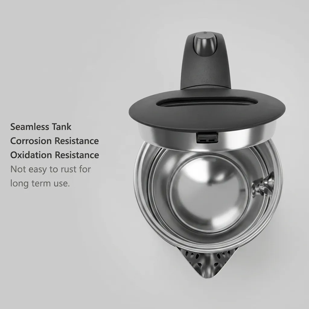 Stainless Steel Begonia Kettle 0.6L with Anti-Scald [1048] — KTL-1048 (image 5)