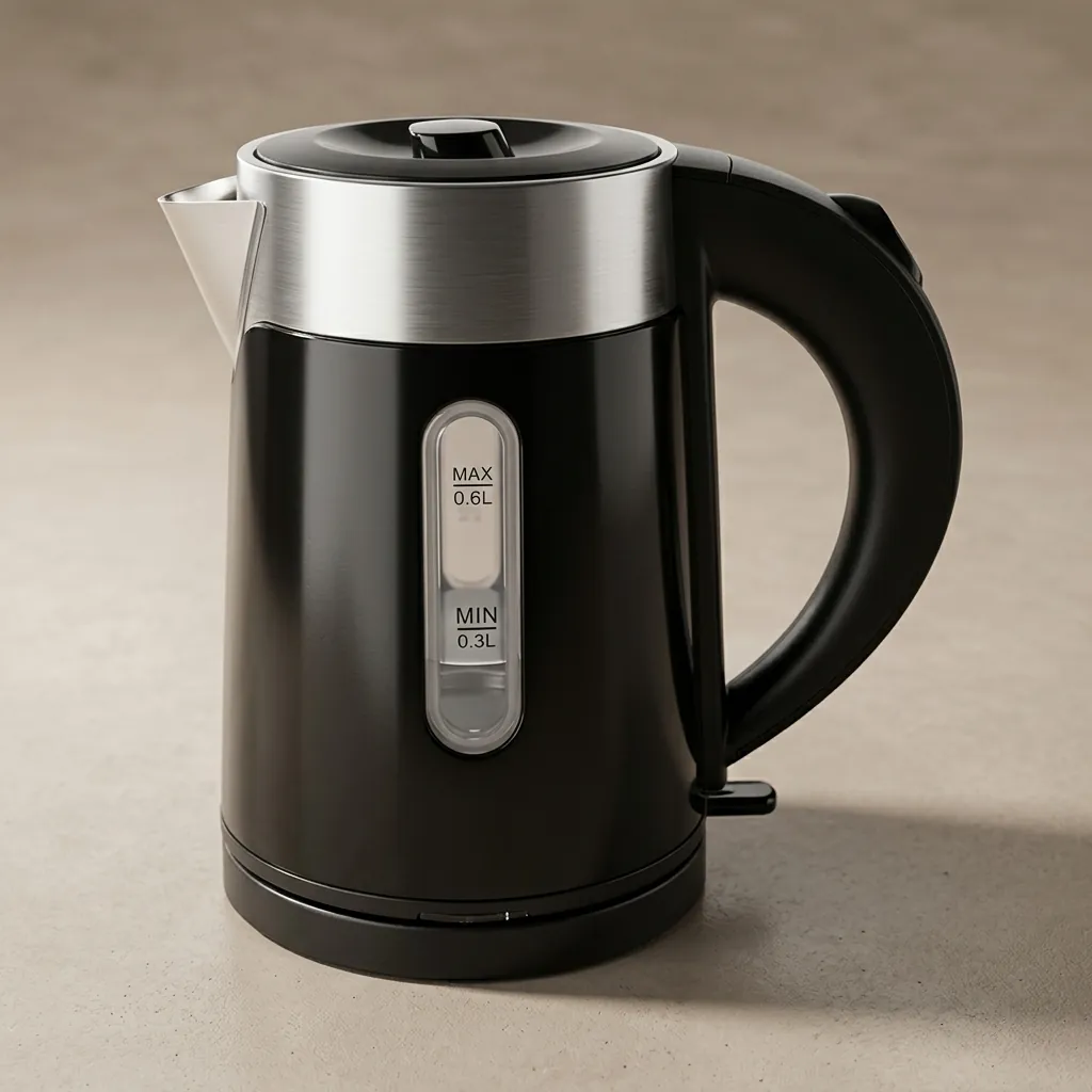 Stainless Steel Begonia Kettle 0.6L with Anti-Scald [1048] — KTL-1048 (image 10)