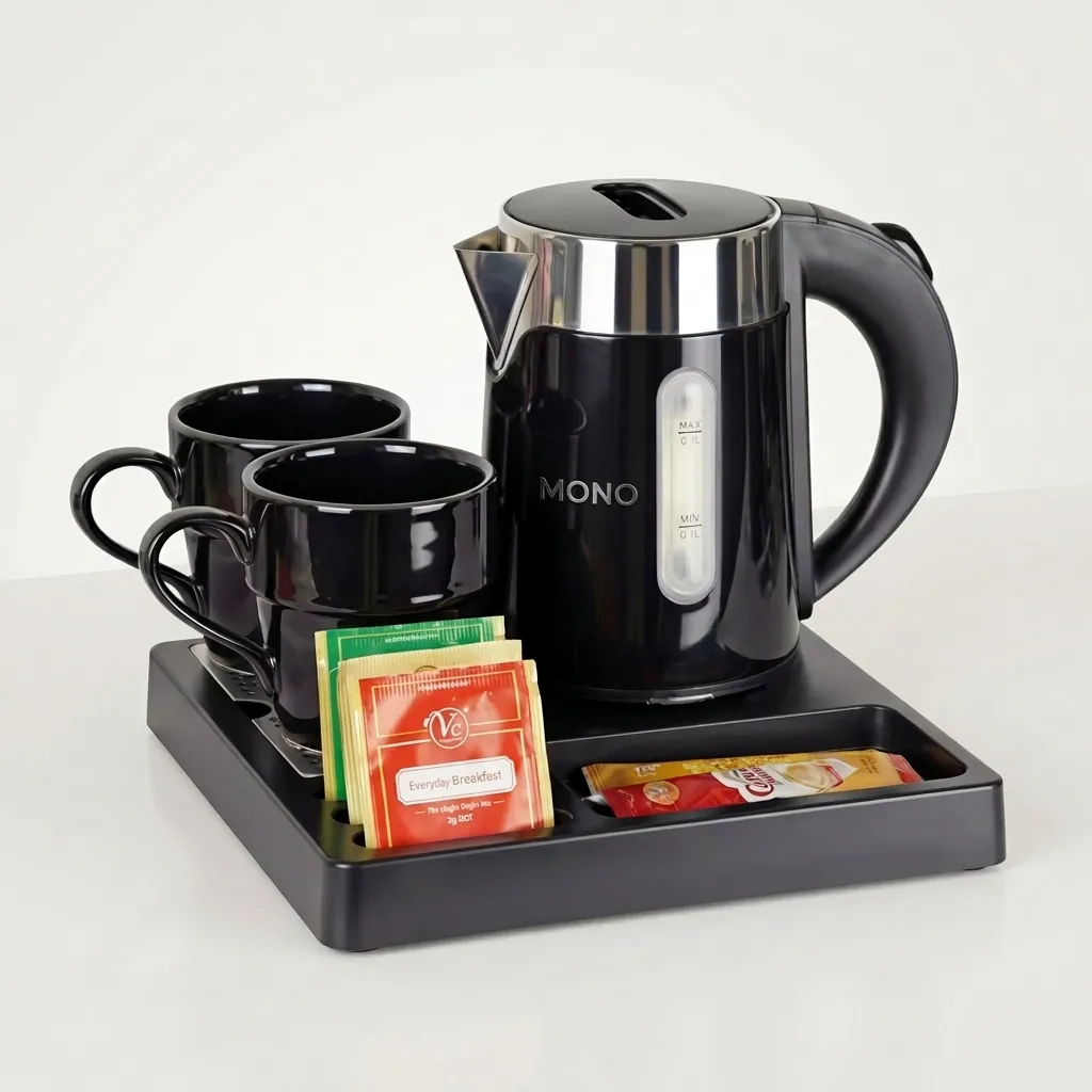 Stainless Steel Begonia Kettle 0.6L with Anti-Scald [1048] — KTL-1048 (image 3)