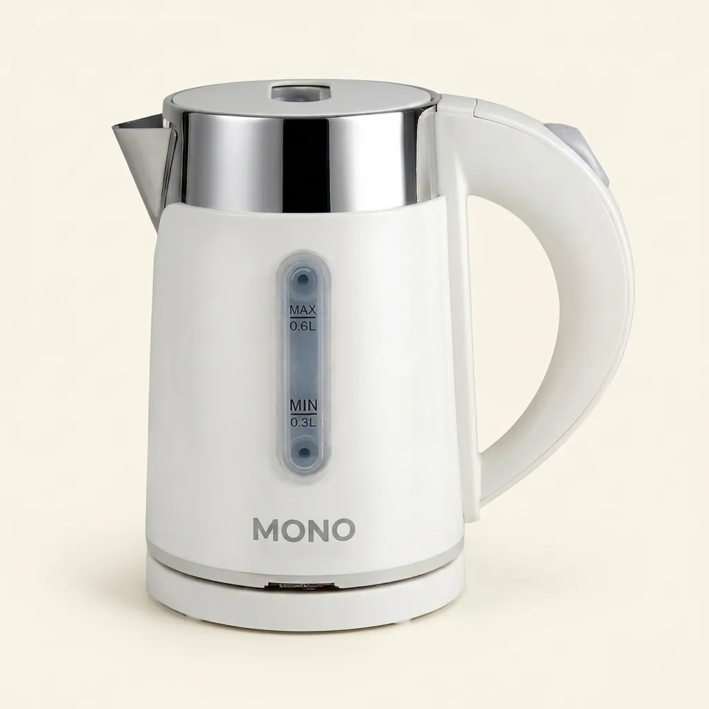 Stainless Steel Begonia Kettle 0.6L with Anti-Scald [1049] — KTL-1049 (image 1)