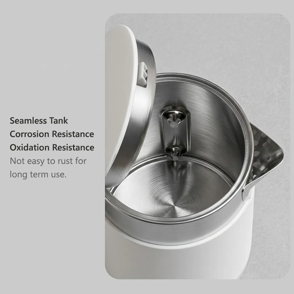 Stainless Steel Begonia Kettle 0.6L with Anti-Scald [1049] — KTL-1049 (image 11)