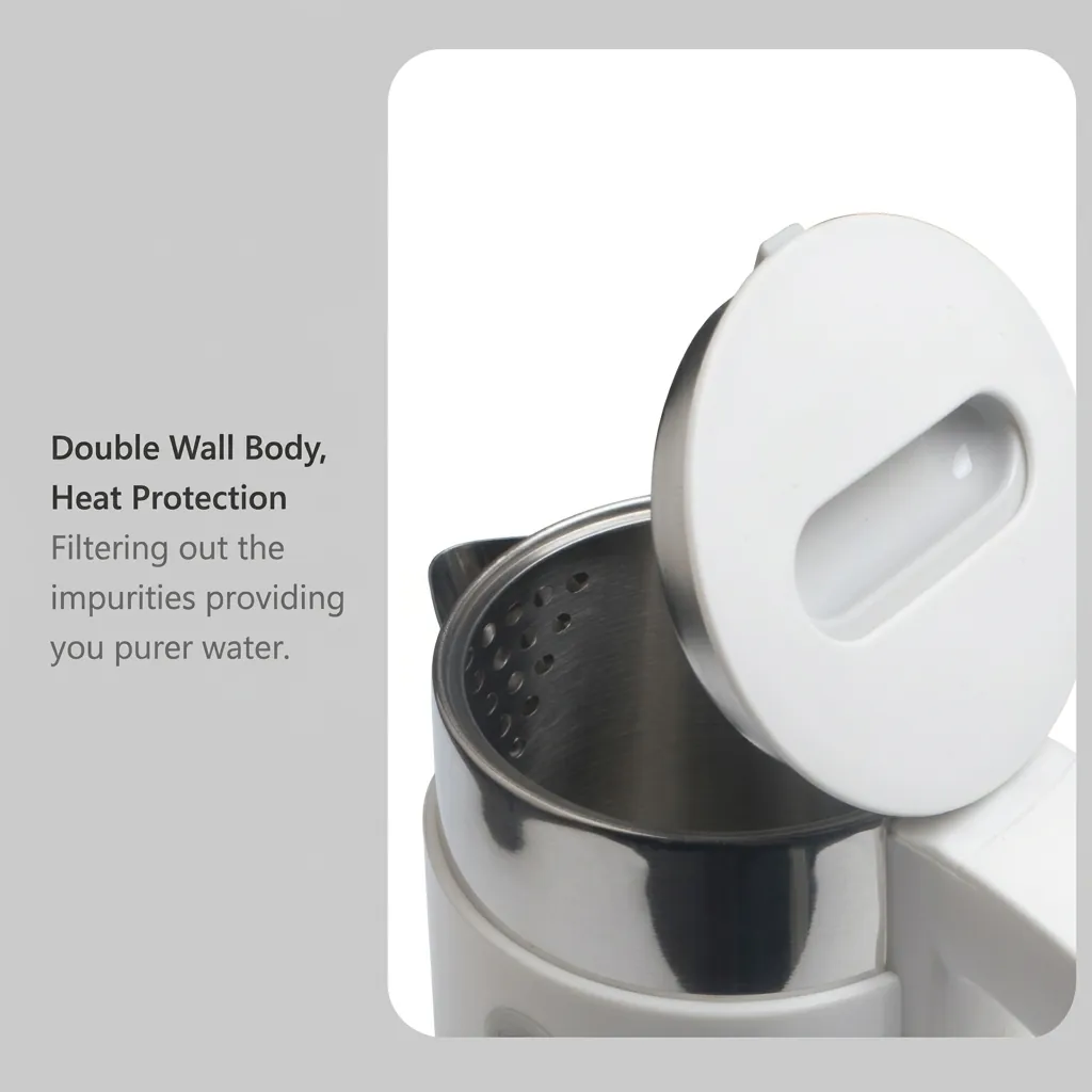 Stainless Steel Begonia Kettle 0.6L with Anti-Scald [1049] — KTL-1049 (image 12)
