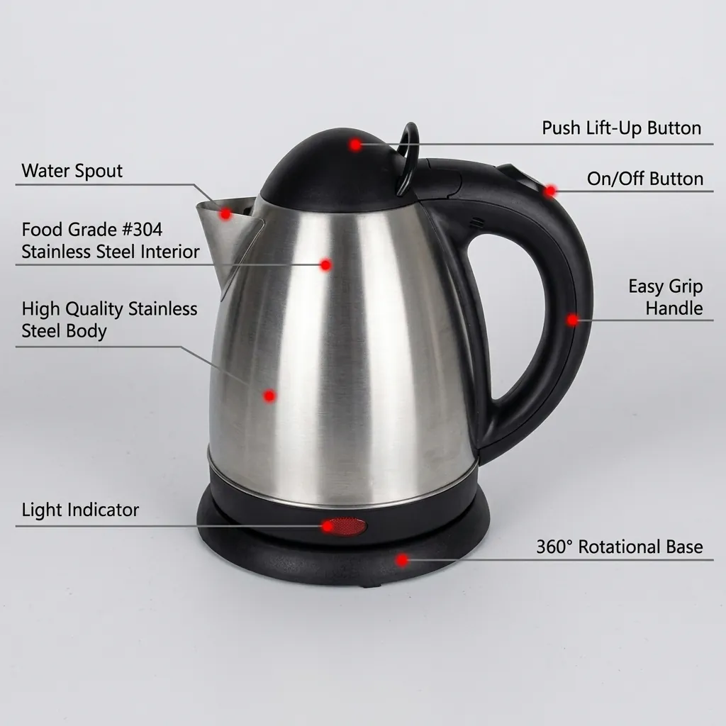 Corona Kettle 0.8ltr Stainless Steel — KTL-1050 (image 13)