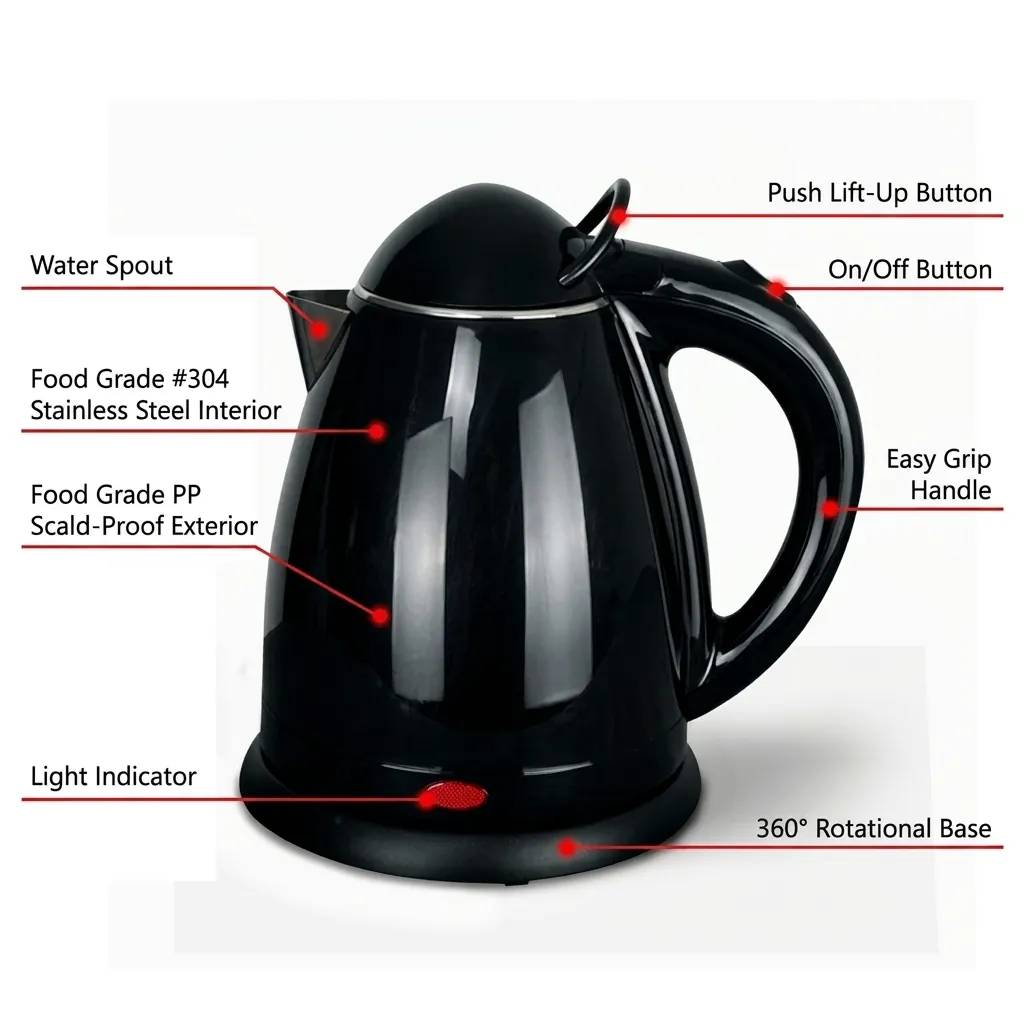 Stainless Steel Galaxy Kettle 0.8L with Auto Shut-Off [1051] — KTL-1051 (image 4)