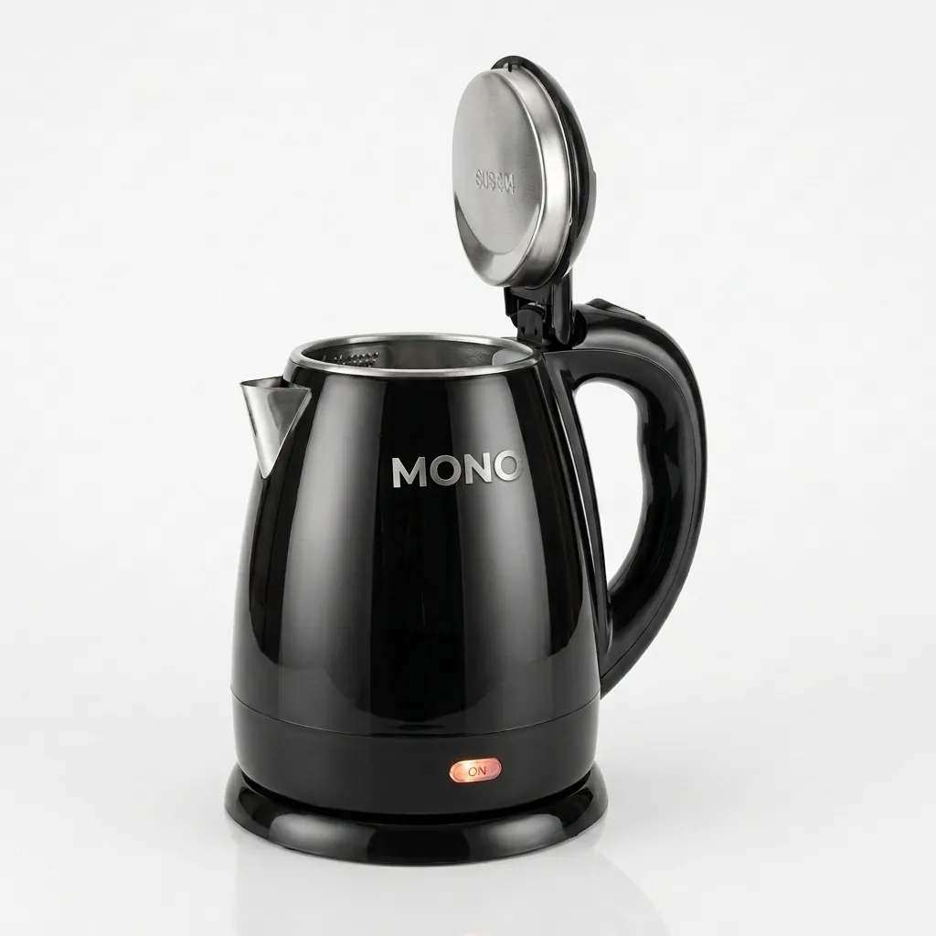 Stainless Steel Parallel Kettle 1.2L with Anti-Scald [1054] — KTL-1054 (image 1)