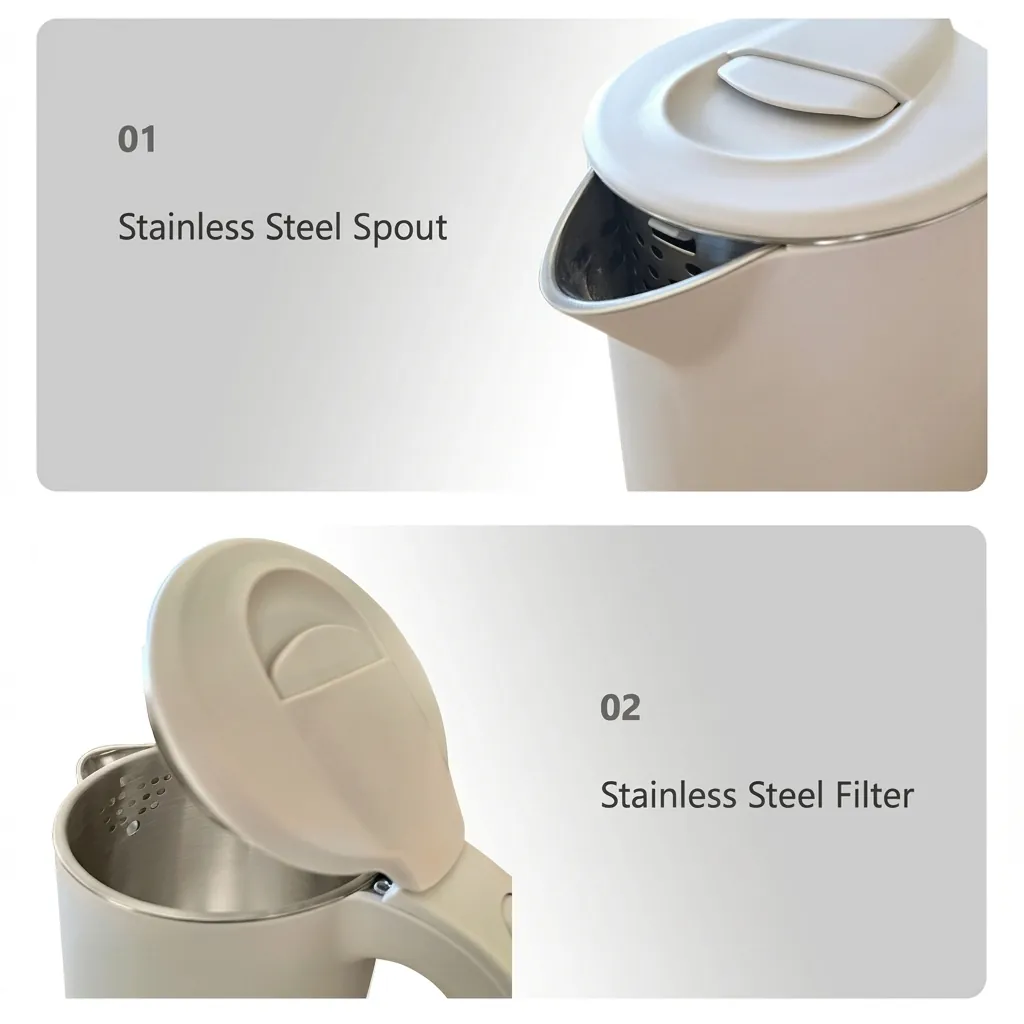 Stainless Steel Nova Kettle 0.8L with Anti-Scald [1057] — KTL-1057 (image 4)
