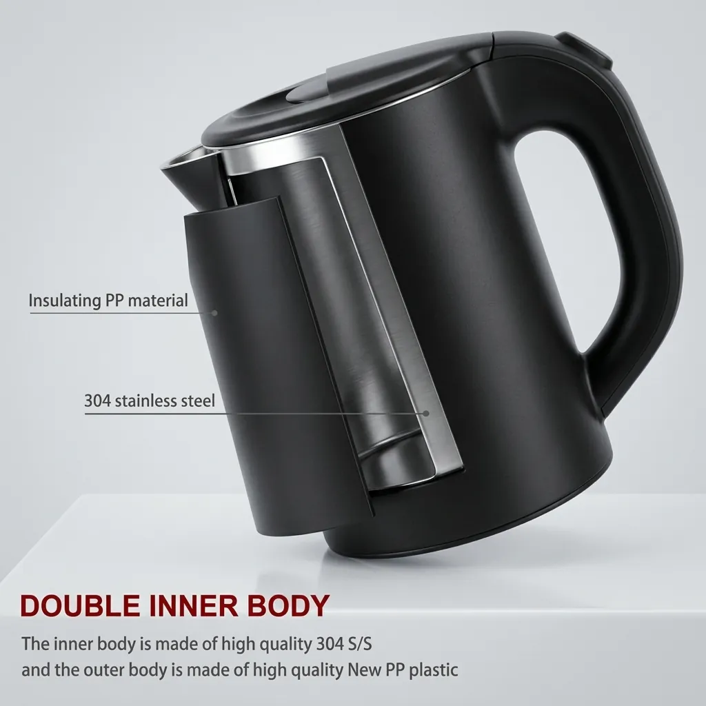Stainless Steel Nova Kettle 0.8L with Anti-Scald [1060] — KTL-1060 (image 4)