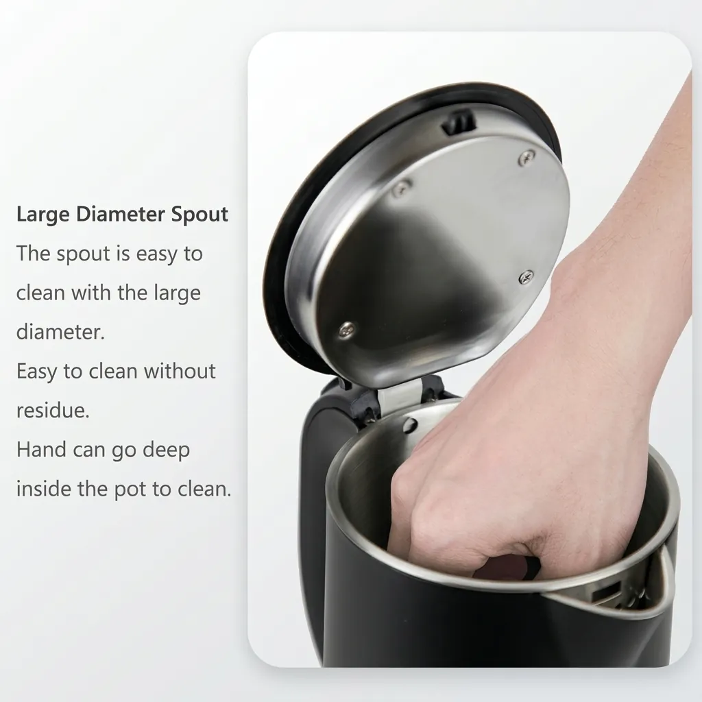 Stainless Steel Hofeny Kettle 0.8L with Anti-Scald [1061] — KTL-1061 (image 4)