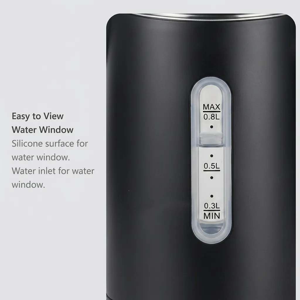 Stainless Steel Levoire Kettle 0.8L with Anti-Scald — KTL-1066 (image 6)
