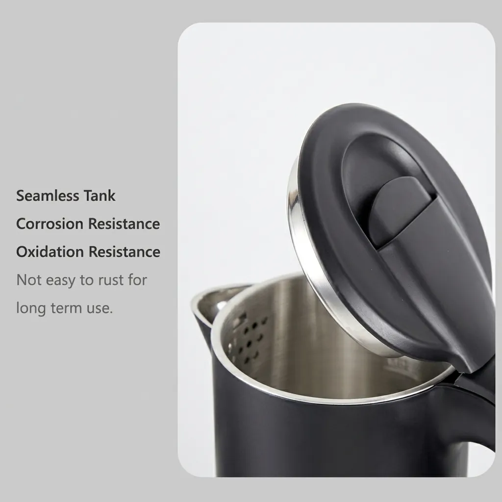 Stainless Steel Levoire Kettle 0.8L with Anti-Scald — KTL-1066 (image 8)