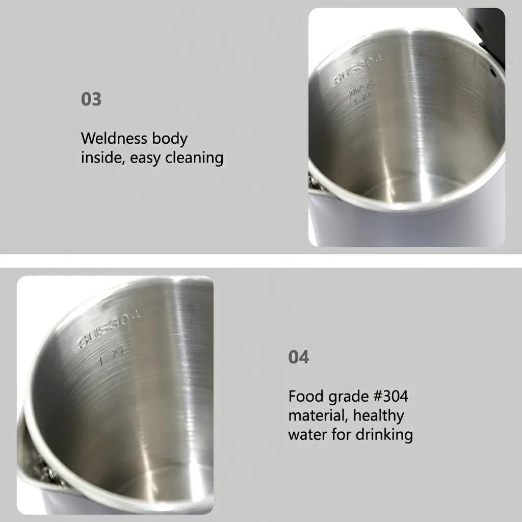 Stainless Steel Beaulieu Kettle 1.0L with PP Shell [1069] — KTL-1069 (image 5)