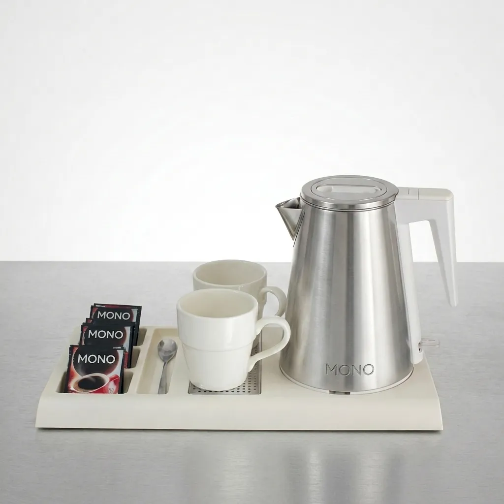Stainless Steel Magnolia Kettle 0.8L with PP Shell [1071] — KTL-1071 (image 3)