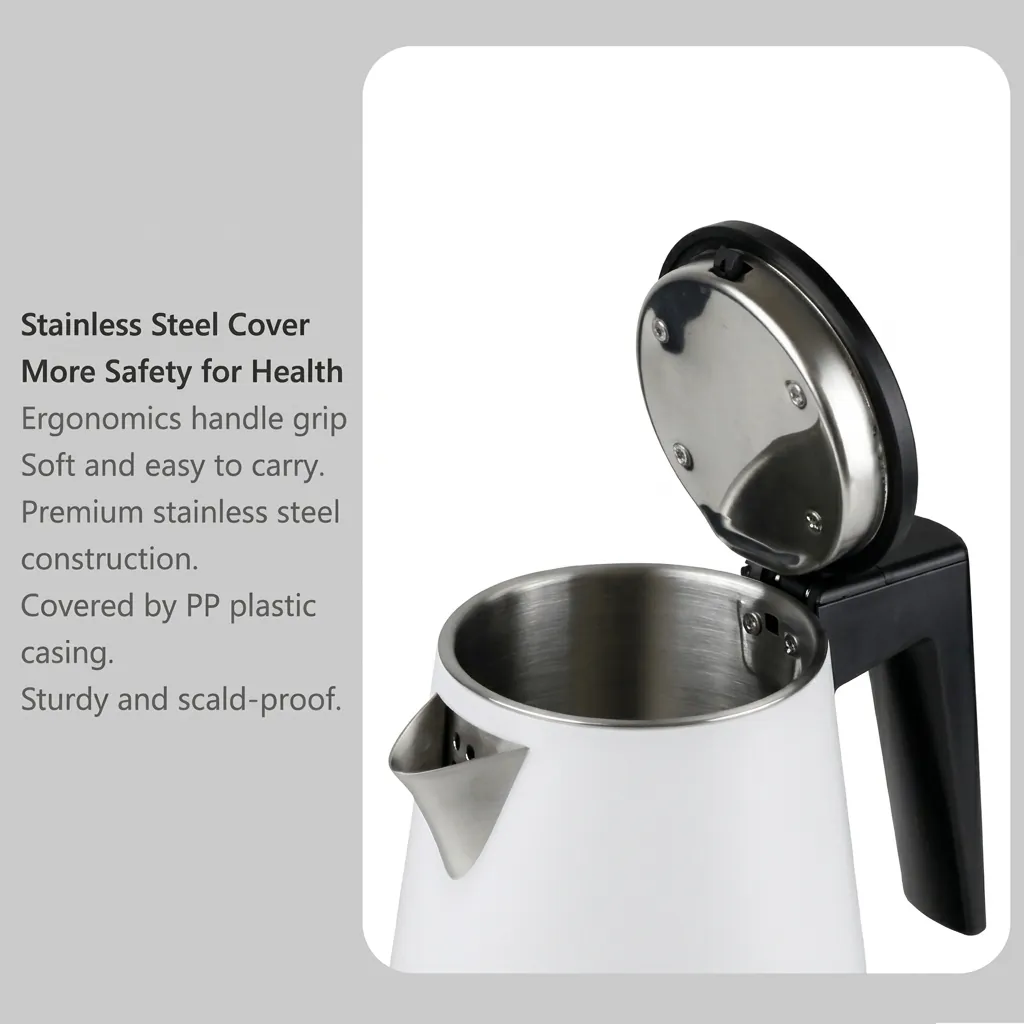 Stainless Steel Magnolia Kettle & 0.8L with PP Shell — KTL-1072 (image 6)