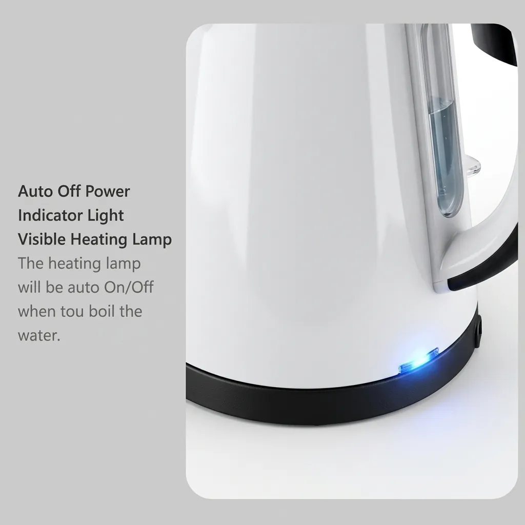 Stainless Steel Magnolia Kettle & 0.8L with PP Shell — KTL-1072 (image 8)