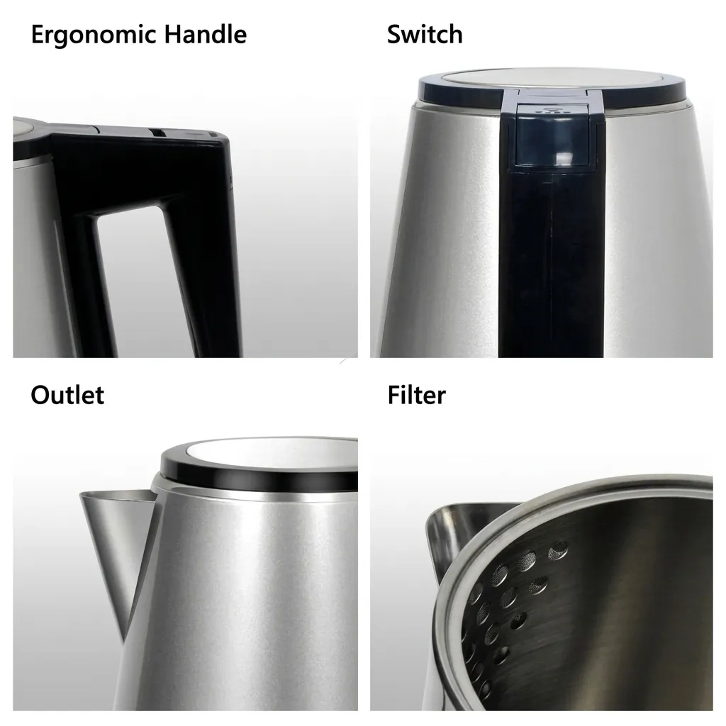 Stainless Steel Ginkgo Kettle 1.2L with Auto Shut-Off [1078] — KTL-1078 (image 6)