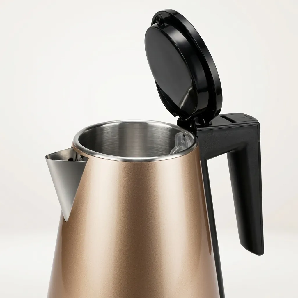 Stainless Steel Ginkgo Kettle Golden 1.2L with Auto Shut-Off — KTL-1079 (image 9)