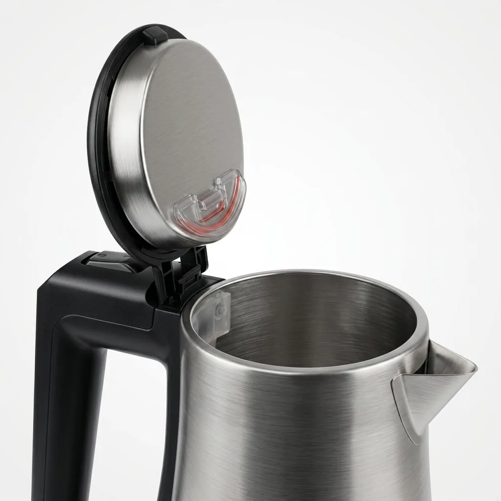 Wood Grain Drawer Tray Set with Stainless Steel 0.8L Kettle [1024] — KTS-1024 (image 2)