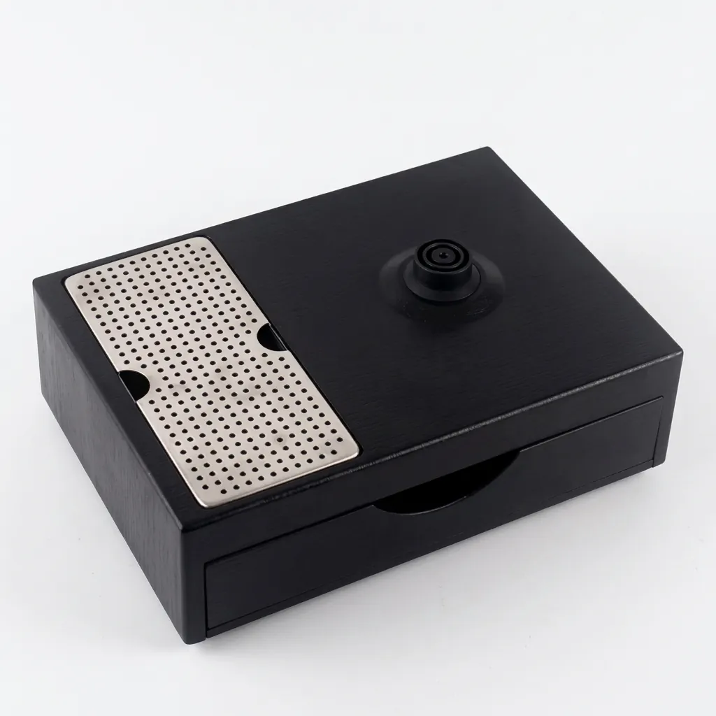 Wood Grain Drawer Tray Set with Stainless Steel 0.8L Kettle [1024] — KTS-1024 (image 7)