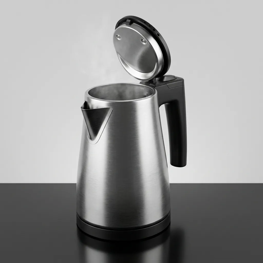 Wood Grain Drawer Tray Set with Strix Stainless Steel 0.6L Kettle — KTS-1025 (image 5)