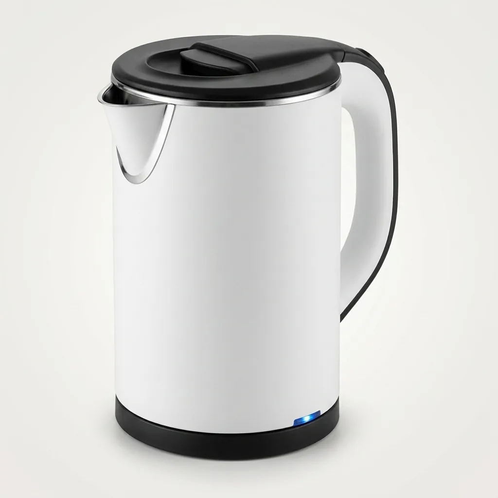 Wood Grain Drawer Set with Stainless Steel Anti-Scald 0.8L Kettle [1028] — KTS-1028 (image 2)