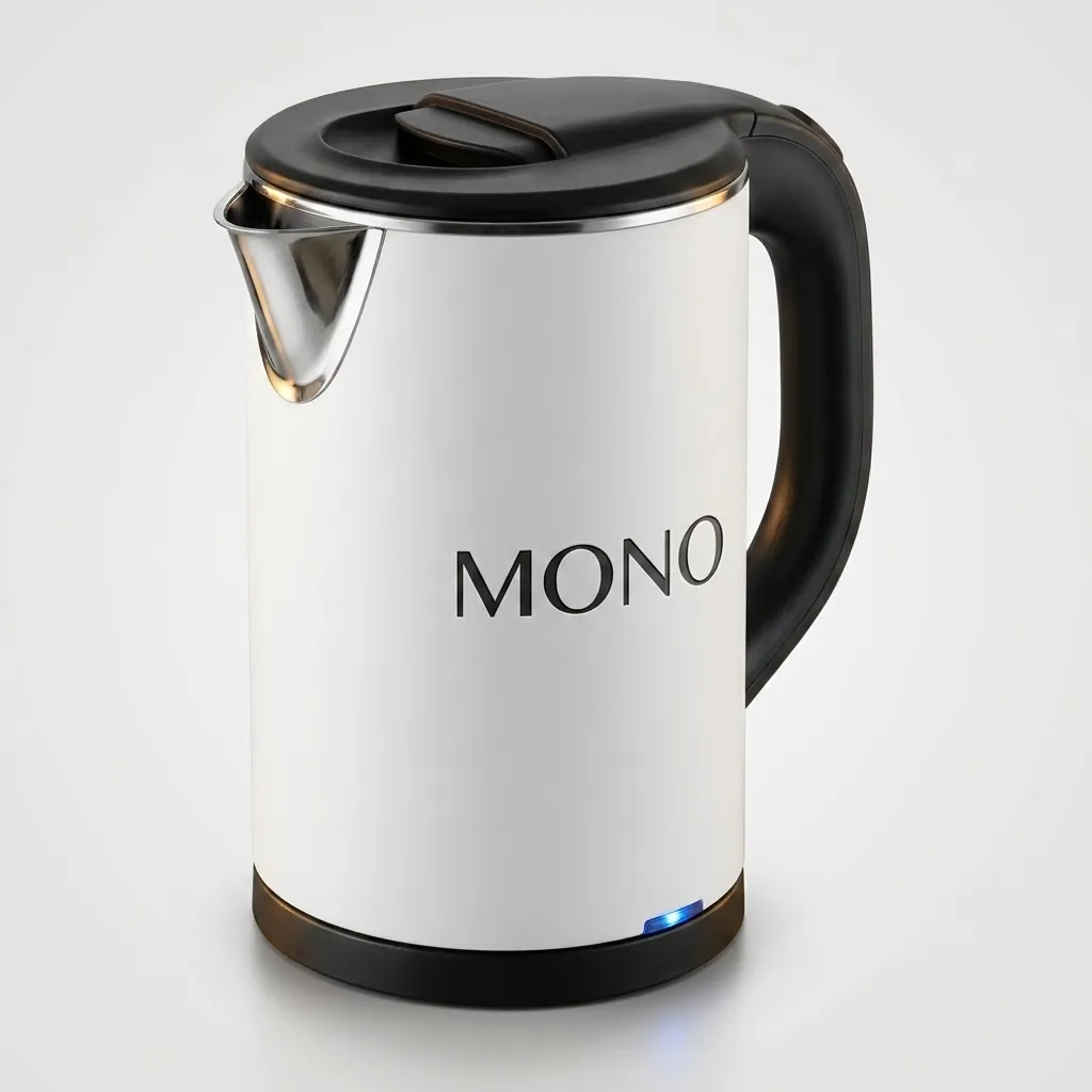 Wood Grain Drawer Set with Stainless Steel Anti-Scald 0.8L Kettle [1028] — KTS-1028 (image 2)