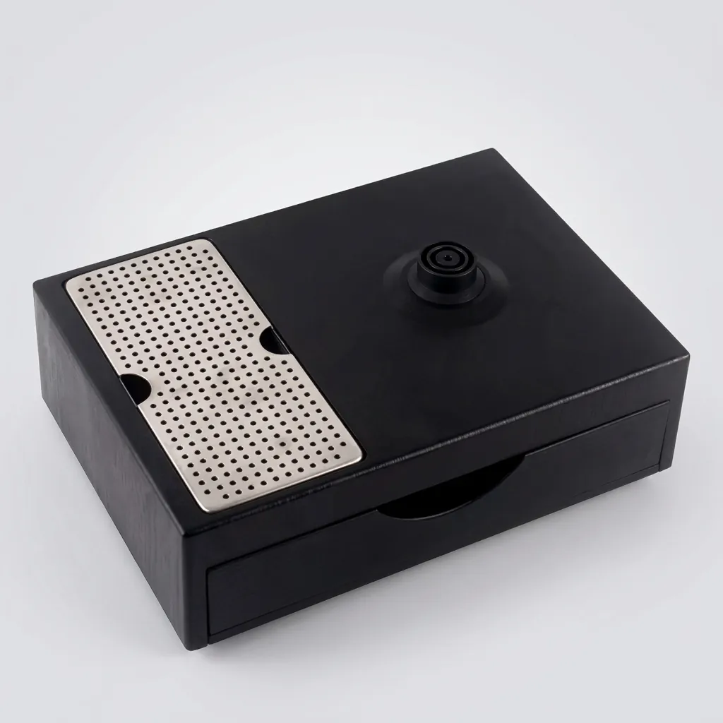 Wood Grain Drawer Set with Stainless Steel Anti-Scald 0.8L Kettle [1028] — KTS-1028 (image 6)