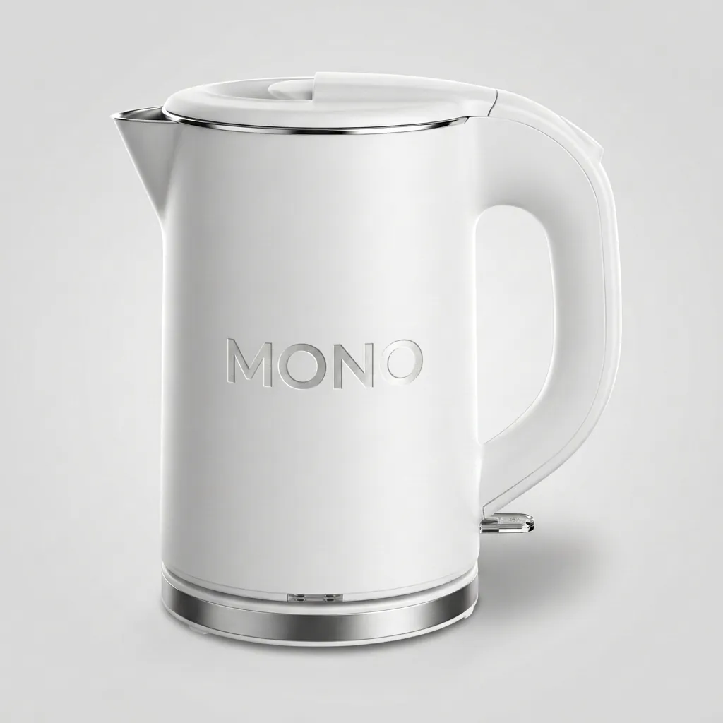 Wood Grain Drawer Set with Stainless Steel Anti-Scald 0.8L Kettle [1029] — KTS-1029 (image 2)