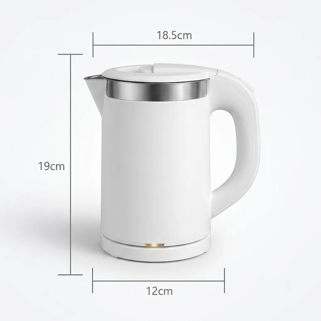 Wood Grain Drawer Set with Stainless Steel Anti-Scald 0.8L Kettle [1029] — KTS-1029 (image 5)