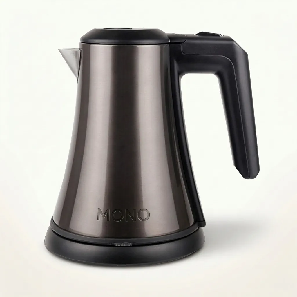 Wood Grain Drawer Tray Set with Stainless Steel 0.8L Kettle [1030] — KTS-1030 (image 2)