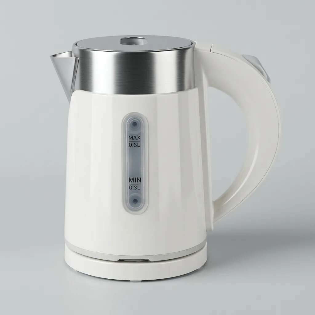 Wood Grain Drawer Set with Stainless Steel Double Body 0.6L Kettle [1032] — KTS-1032 (image 2)