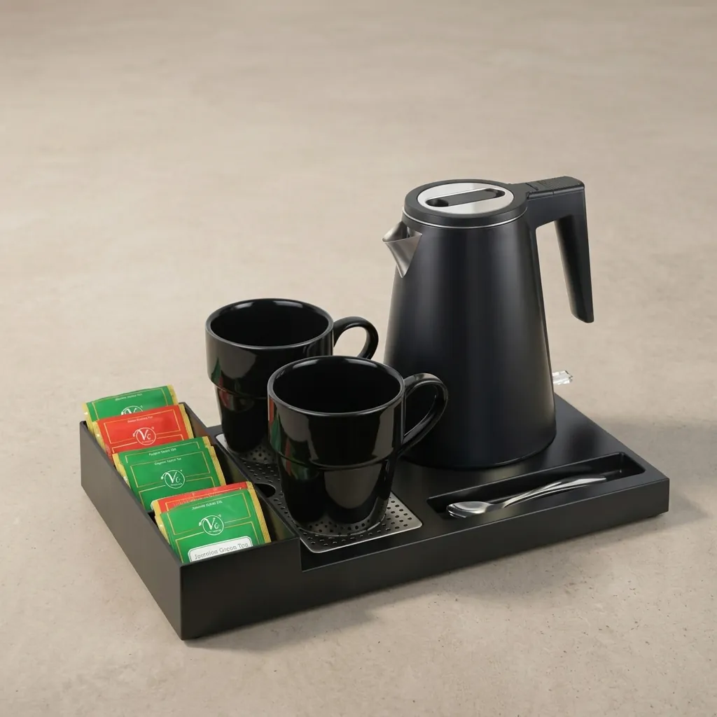 ABS Tray Set with Strix Seamless Stainless Steel 0.8L Kettle [1039] — KTS-1039 (image 3)