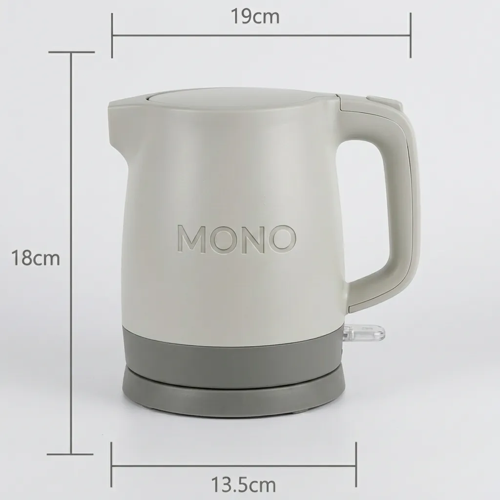 ABS Tray Set with Stainless Steel Anti-Scald 0.8L Kettle [1042] — KTS-1042 (image 2)