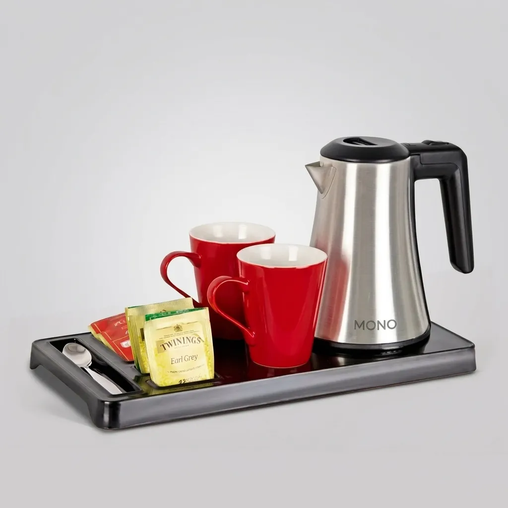 ABS Tray Set with Stainless Steel 0.8L Kettle [1044] — KTS-1044 (image 1)