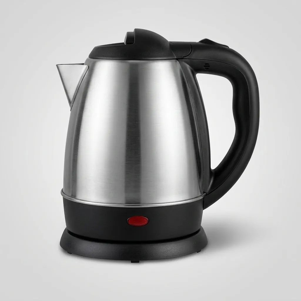 Wood Grain Tray Set with Stainless Steel 1.2L Kettle with Spout Strainer [1047]… (image 3)