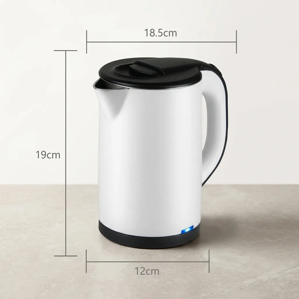Melamine Tray Set with Stainless Steel Anti-Scald 0.8L Kettle [1051] — KTS-1051 (image 4)
