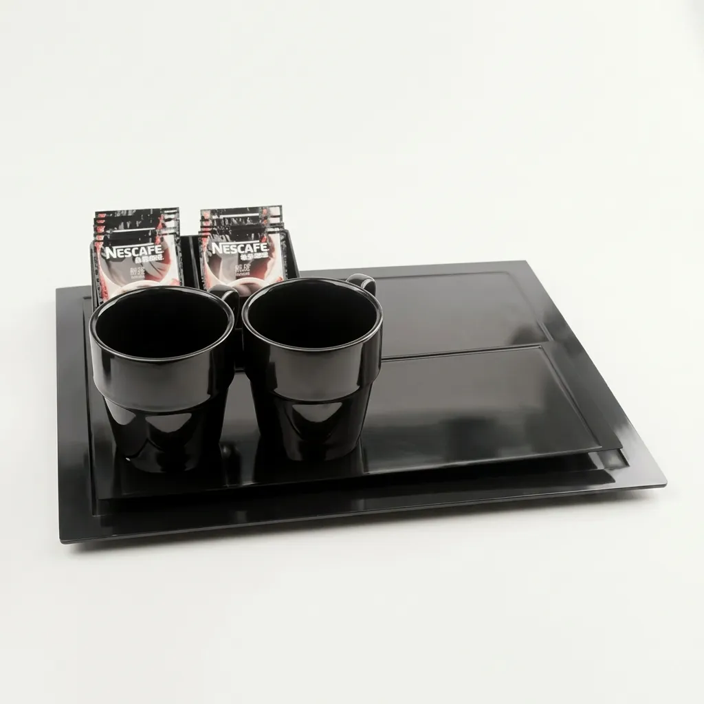Melamine Tray Set with Strix Seamless Stainless Steel 0.8L Kettle [1052] — KTS-1052 (image 6)
