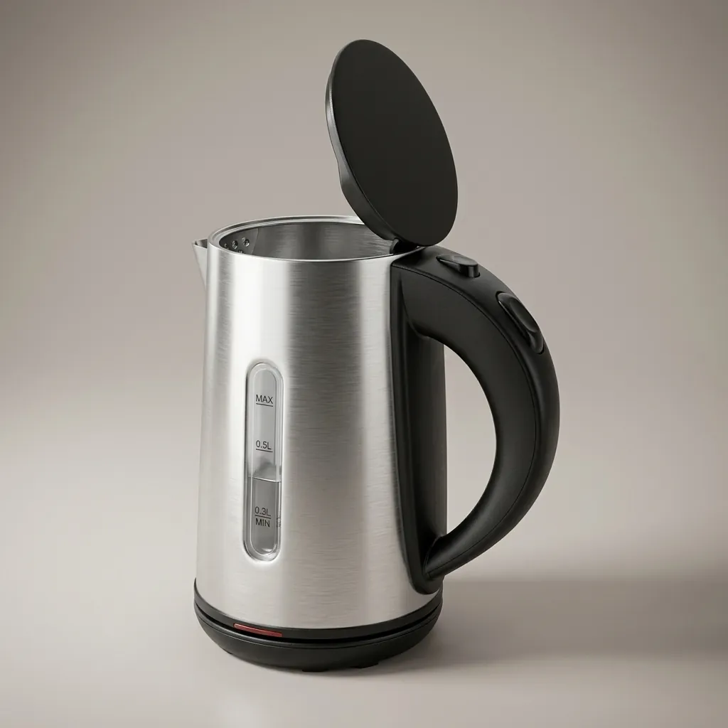 Melamine Tray Set with Stainless Steel 0.8L Kettle with Matt Finish — KTS-1053 (image 4)