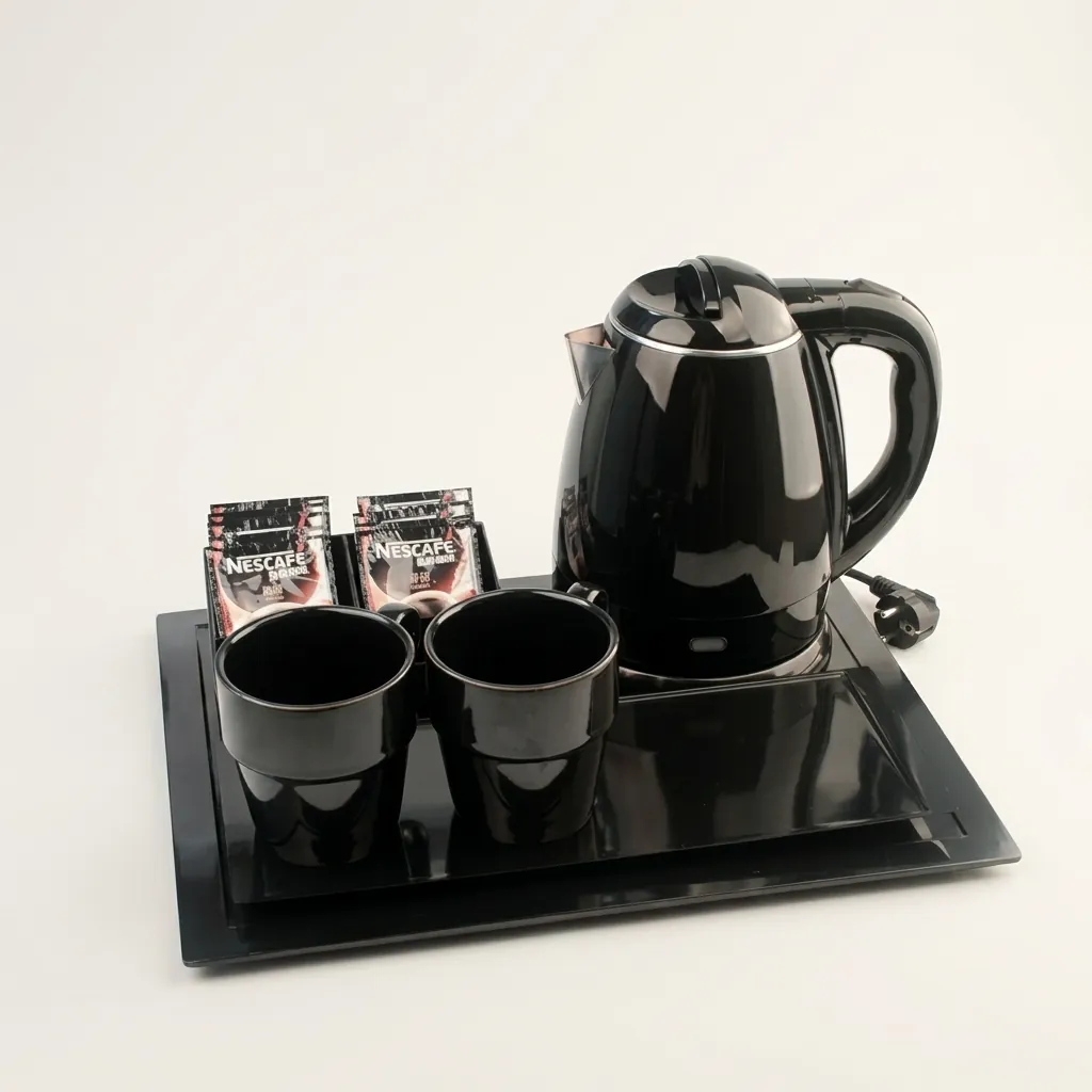 Melamine Tray Set with Strix Stainless Steel 1.2L Kettle [1055] — KTS-1055 (image 3)