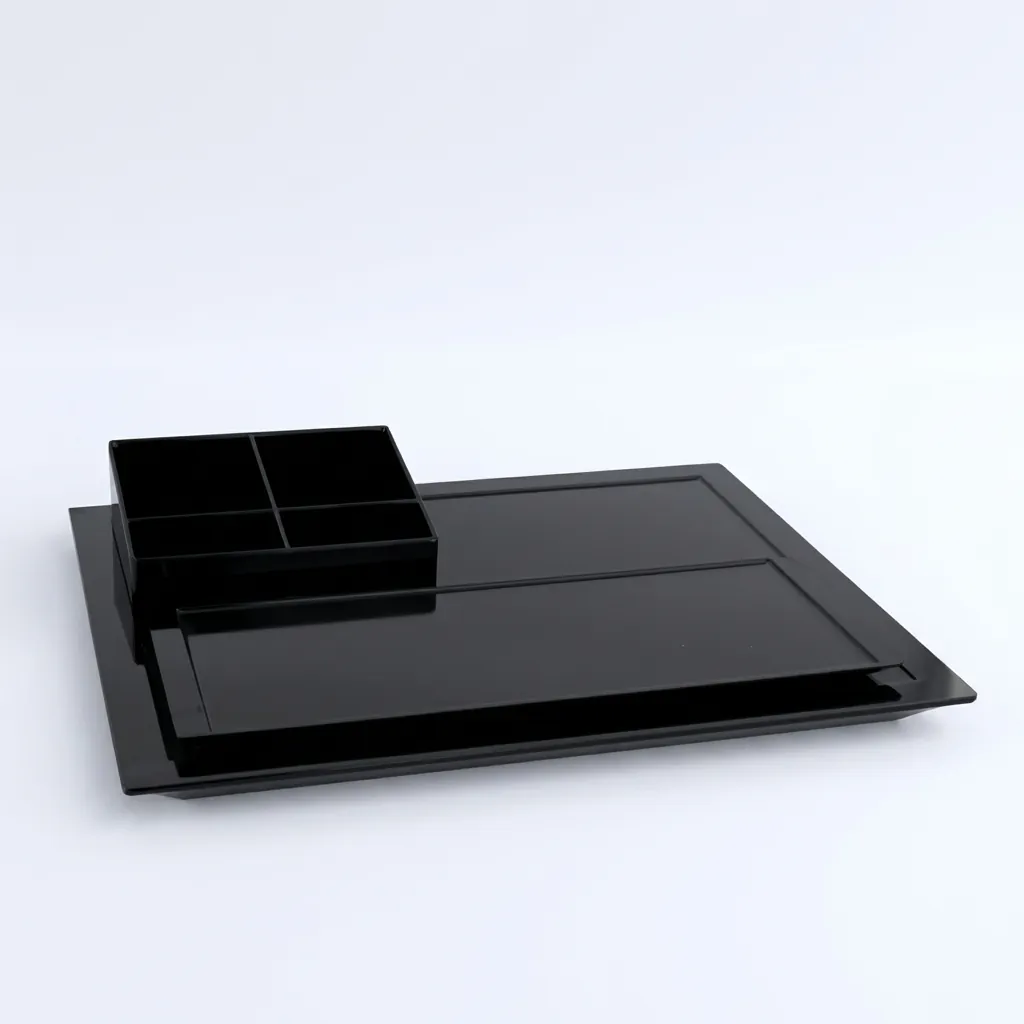 Melamine Tray Set with Strix Stainless Steel 1.2L Kettle [1055] — KTS-1055 (image 4)