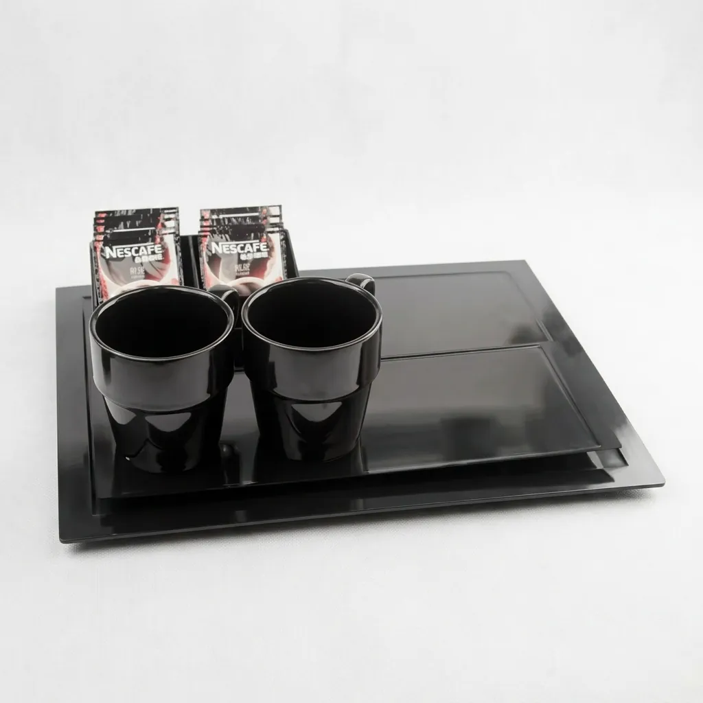 Melamine Tray Set with Strix Stainless Steel 1.2L Kettle [1055] — KTS-1055 (image 5)