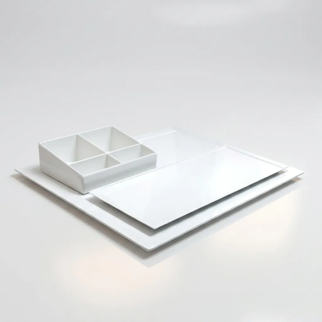 Melamine Tray Set with Strix Stainless Steel 1.2L Kettle [1056] — KTS-1056 (image 2)