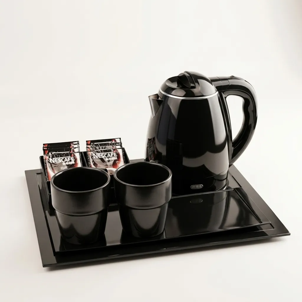 Melamine Tray Set with Strix Stainless Steel 1.2L Kettle [1061] — KTS-1061 (image 3)